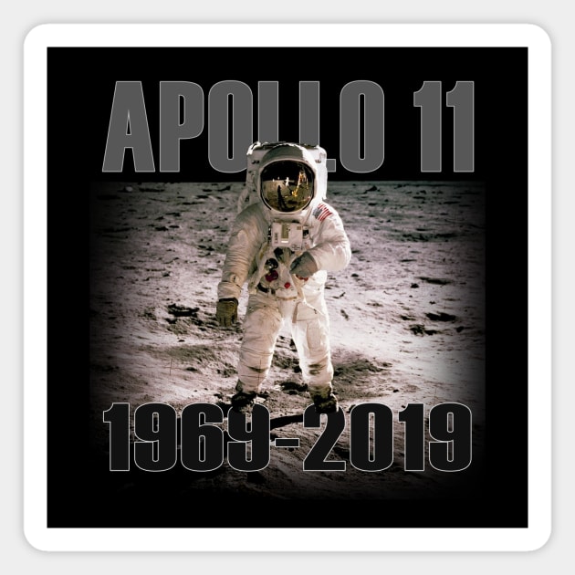 Apollo 11 Moon Landing 50th Anniversary Magnet by SeattleDesignCompany